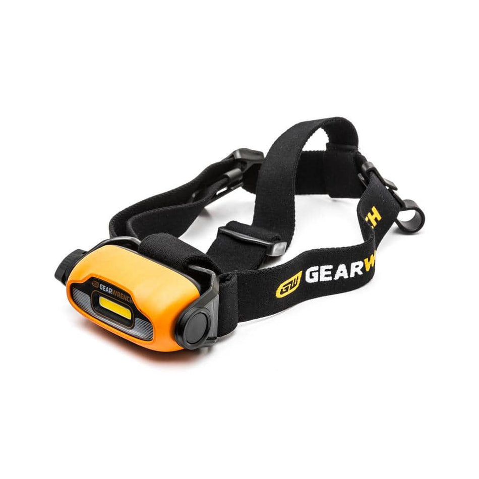 GEARWRENCH 200 Lumens Lithium Ion Rechargeable Headlamp with Hardhat Clips