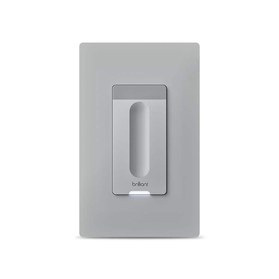 Brilliant Smart Dimmer Switch (Gray) - Alexa, Google Assistant, Hue, LIFX, TP-Link, and more