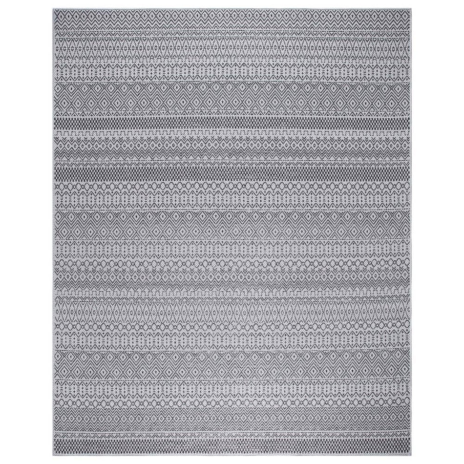 Home Decorators Collection Rhapsody Gray 7ft. x 9 ft. Indoor/Outdoor Patio Area Rug