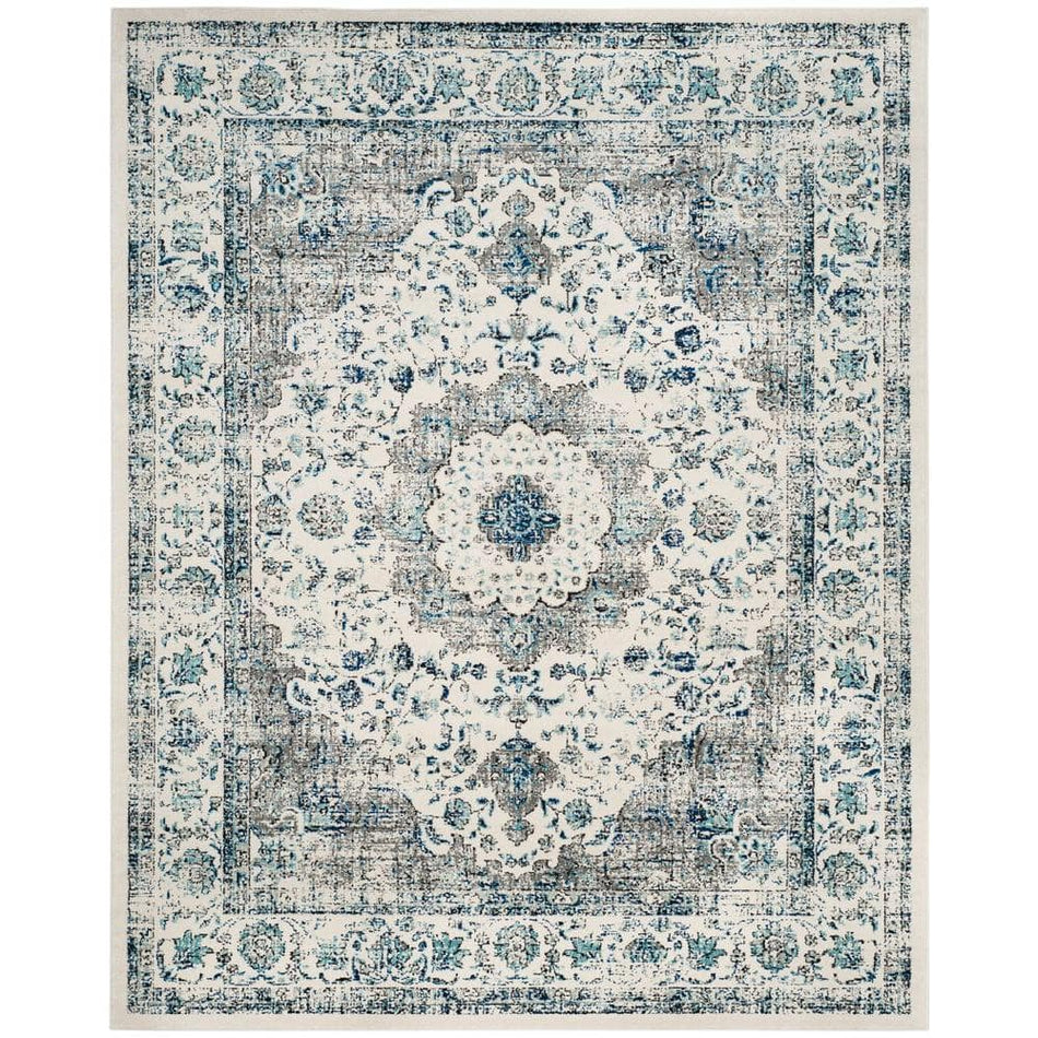 SAFAVIEH Evoke Gray/Ivory 8 ft. x 10 ft. Border Area Rug