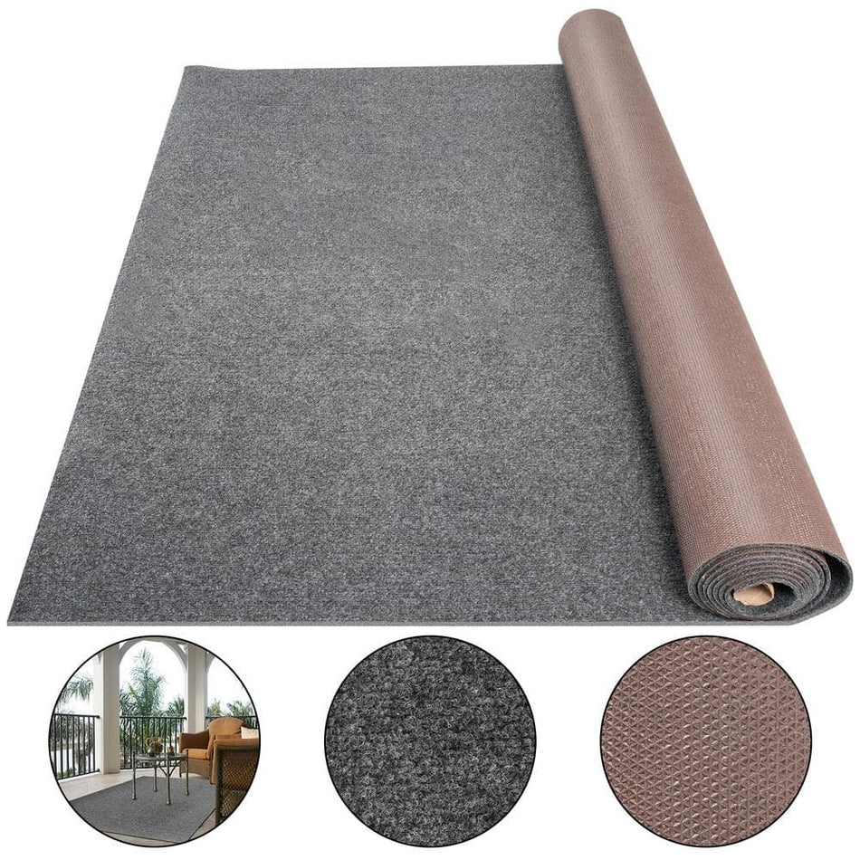 VEVOR Marine Carpet 6 ft. W x 29.5 ft. L Waterproof Cuttable Indoor/Outdoor Area Rug,Gray