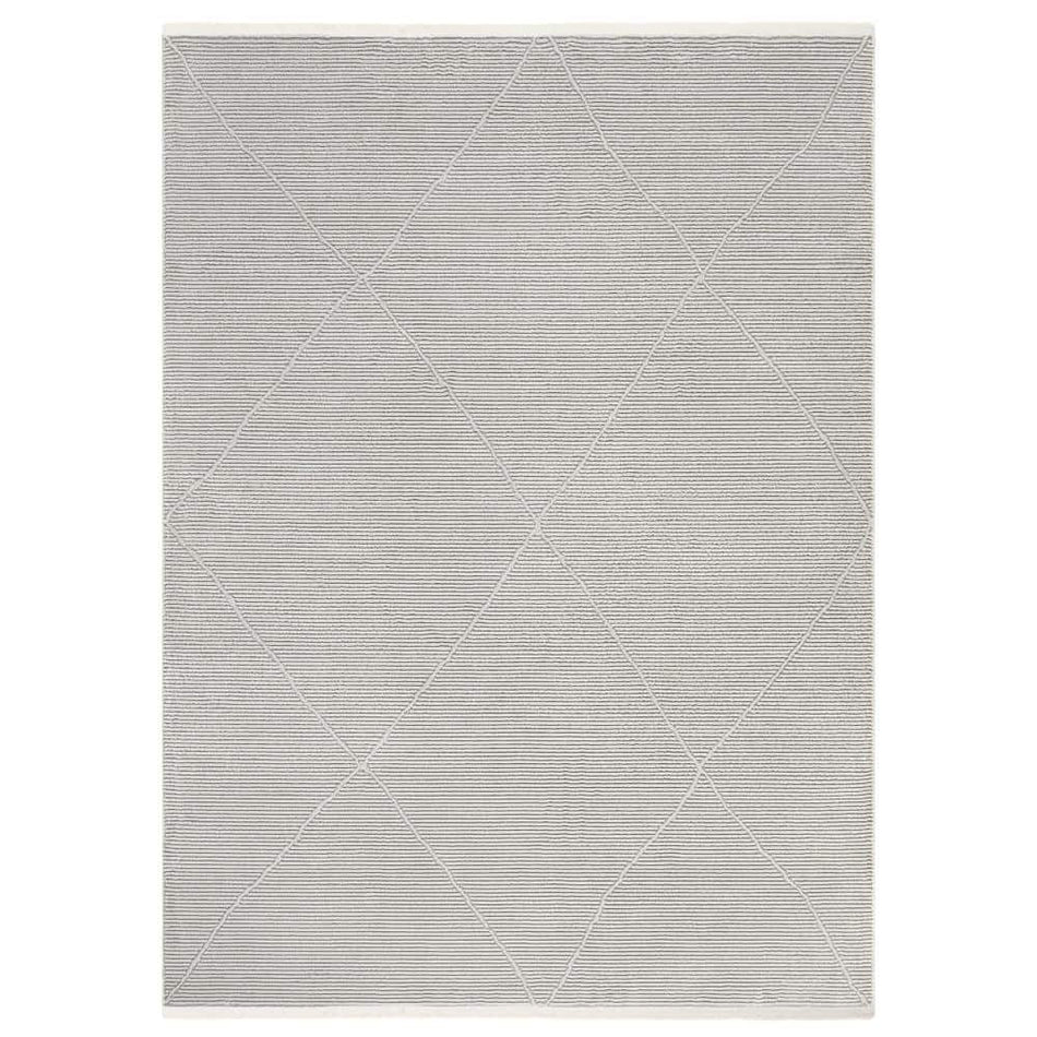 TOWN & COUNTRY LIVING Luxe Tretta Contemporary Diamonds Grey 8 ft. x 10 ft. Area Rug