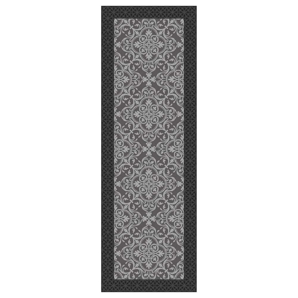 TrafficMaster Derbent Grey 2 ft. x 5 ft. Medallion Polyester Accent Rug