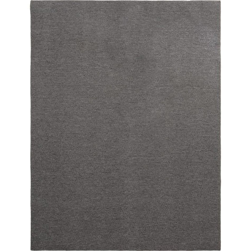 TrafficMaster Heavy Traffic Gray Solid Color 6 ft. x 8 ft. Carpet Remnant Area Rug