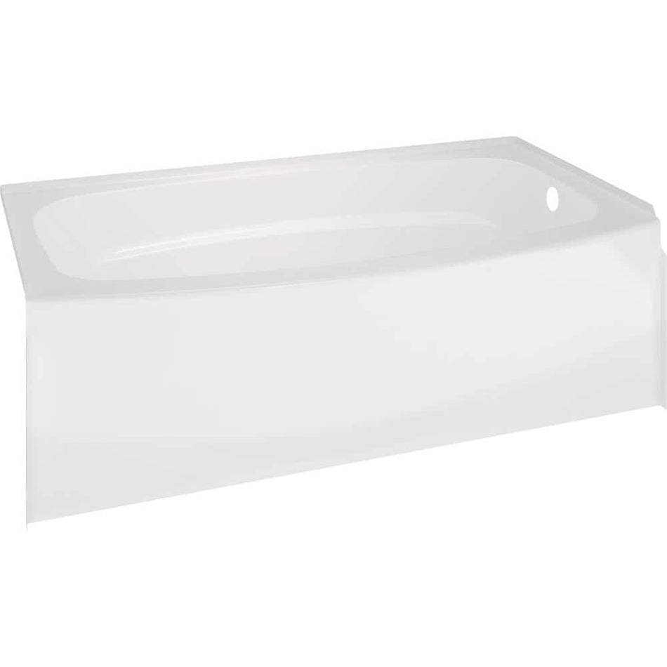 Delta Classic 400 Curve 60 in. x 30 in. Soaking Bathtub with Right Drain in High Gloss White