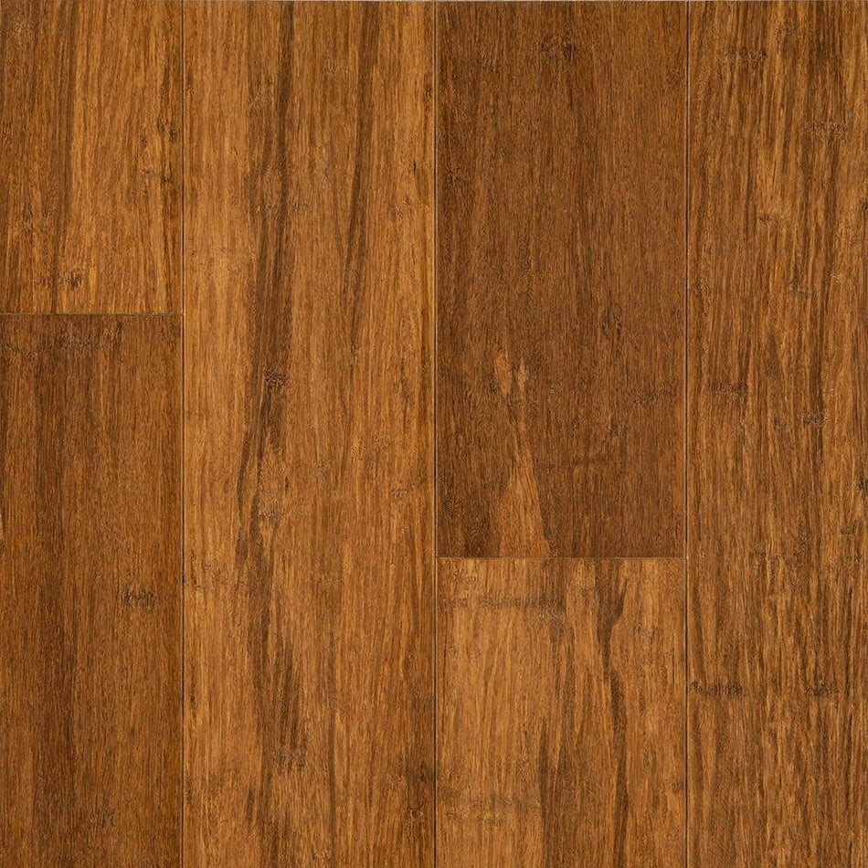 OptiWood Honeystone 1/4 in. T x 5.1 in. W Hand Scraped Engineered Bamboo Flooring (11.6 sqft/case)