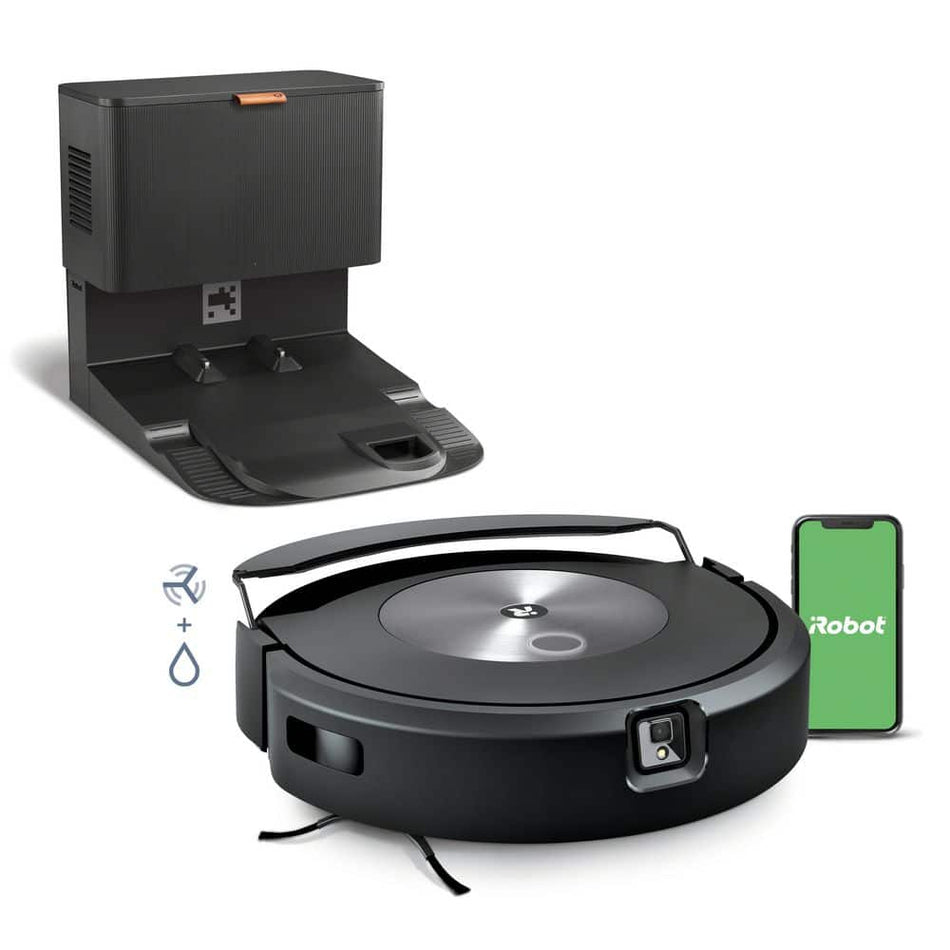 iRobot Roomba Combo J7+ Self Emptying Robot Vacuum & Mop with Smart Mapping, Identifies & Avoids Obstacles