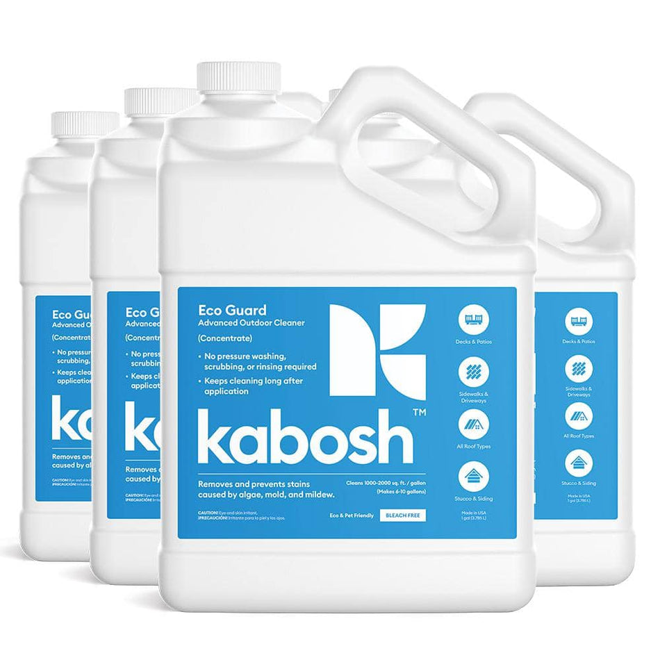 KABOSH Eco Guard 128 oz. Outdoor Multi-Surface Cleaner Conc. for Mold, Algae, and Mildew Stain Removal and Prevention (4 Pk)