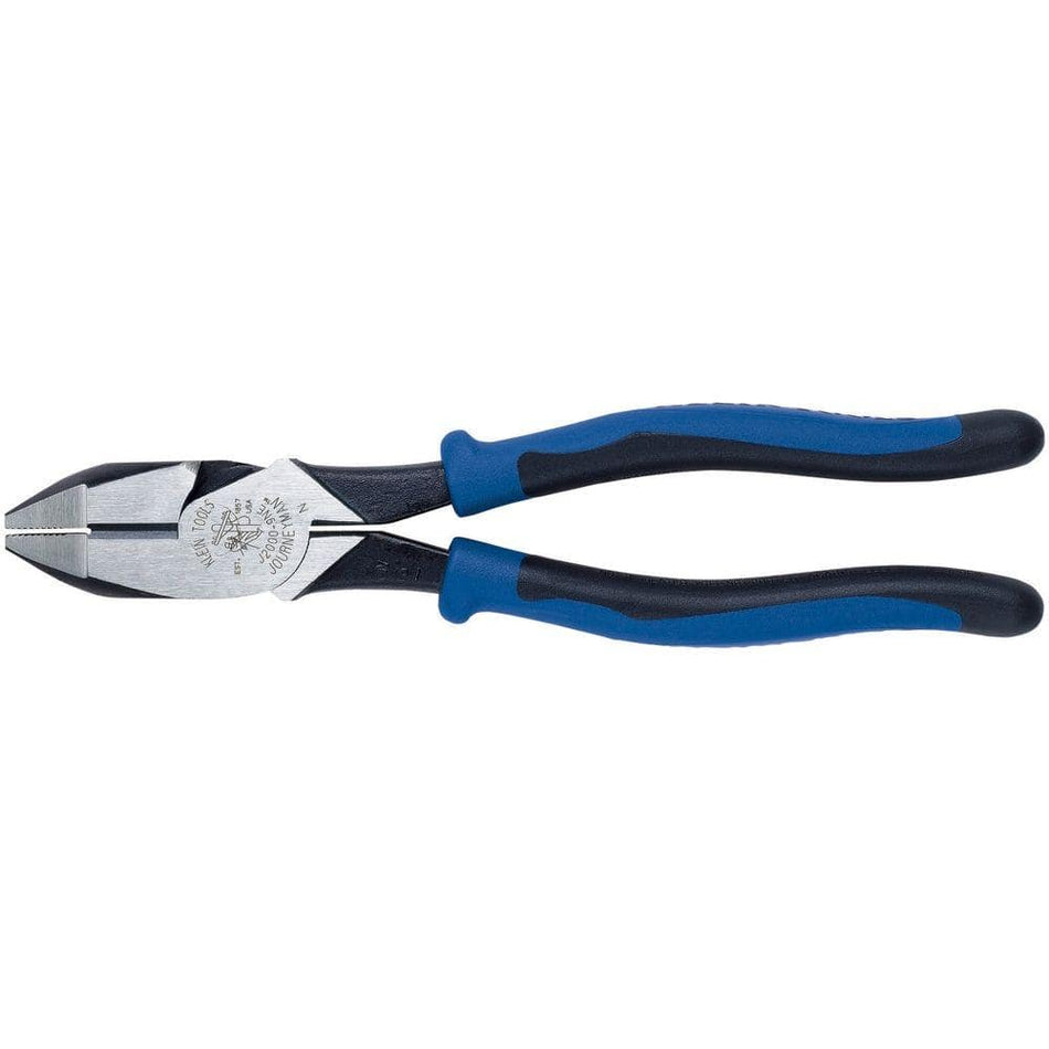 Klein Tools 9 in. Journeyman High Leverage Side Cutting Pliers for Heavy Duty Cutting