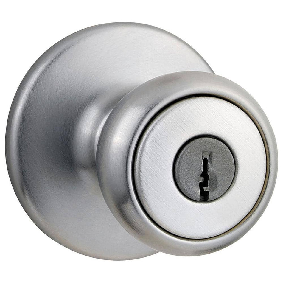 Kwikset Tylo Satin Chrome Keyed Entry Door Knob