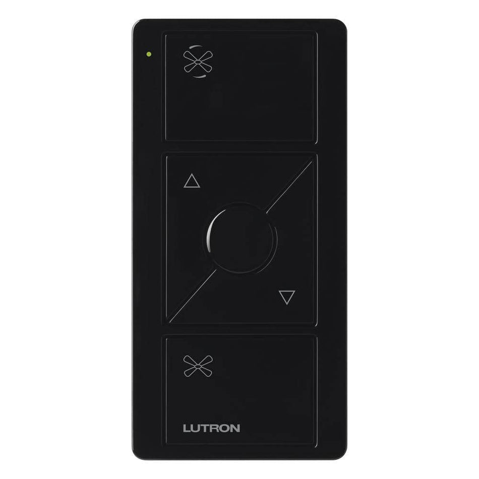 Lutron Pico Smart Remote for Caseta Smart Fan Speed Control, Black (PJ2-3BRL-GBL-F01)