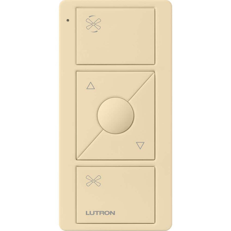 Lutron Pico Smart Remote for Caseta Smart Fan Speed Control, Ivory (PJ2-3BRL-GIV-F01)