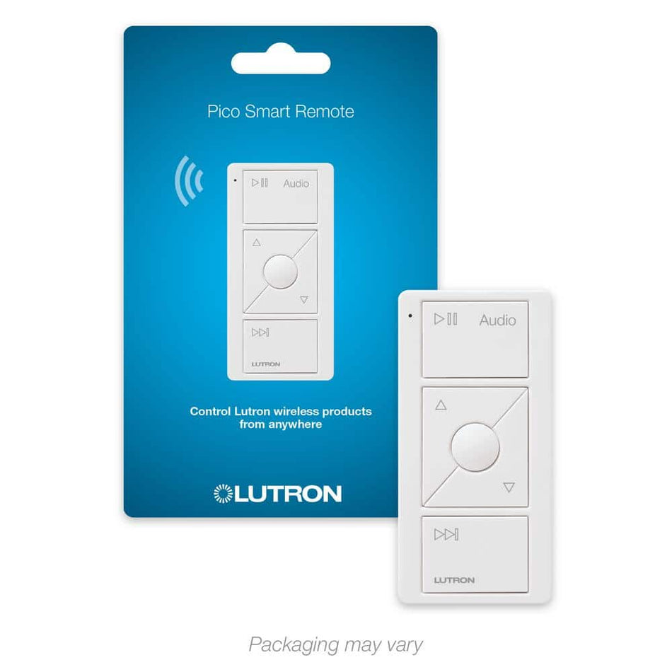 Lutron Pico Smart Remote for Audio, Works with Sonos, White (PJ2-3BRL-GWH-A02)