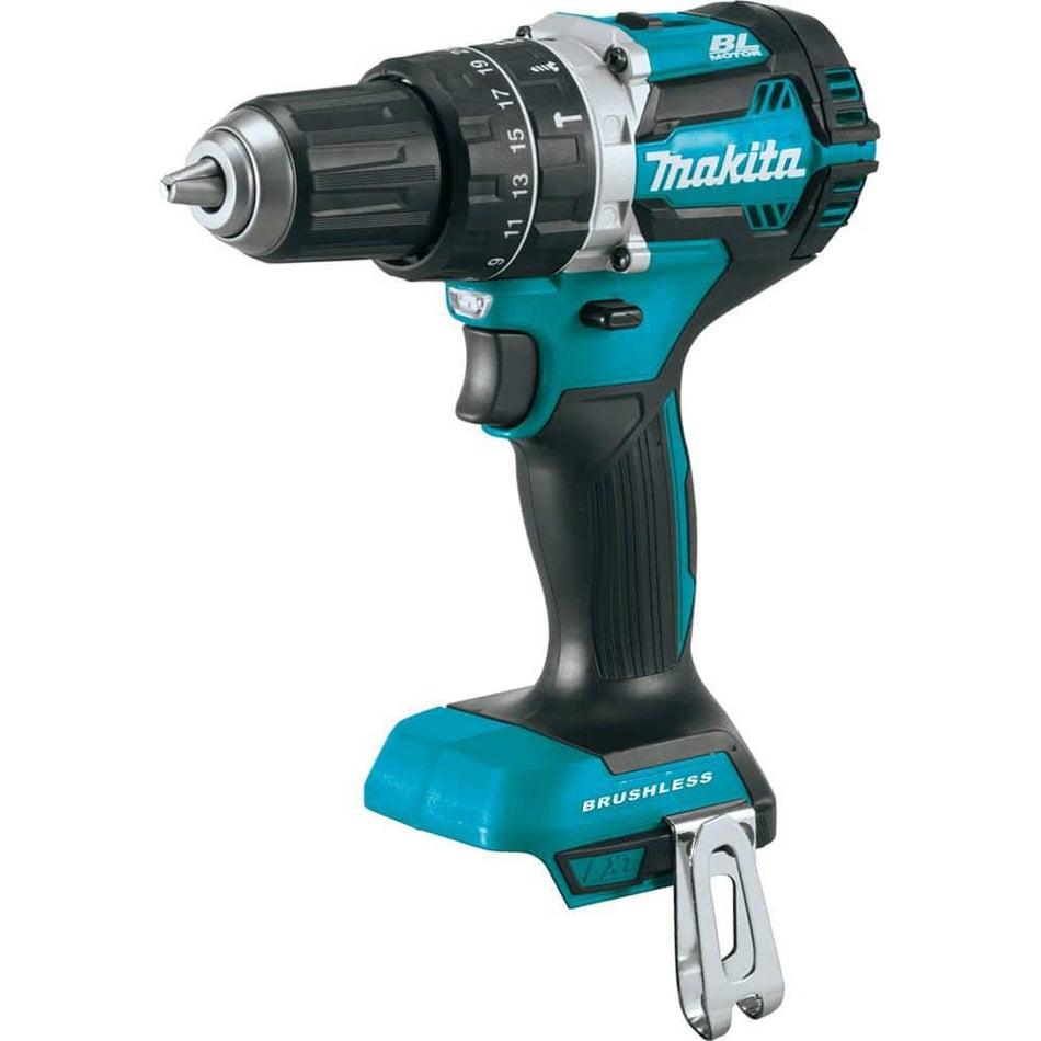 Makita 18V LXT Lithium-Ion 1/2 in. Brushless Cordless Hammer Driver-Drill (Tool Only)