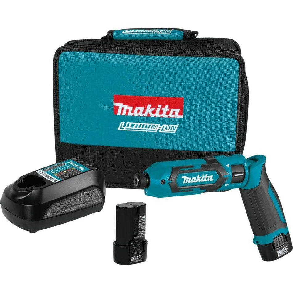 Makita 7.2V Lithium-Ion Cordless 1/4 in. Hex Impact Driver Kit