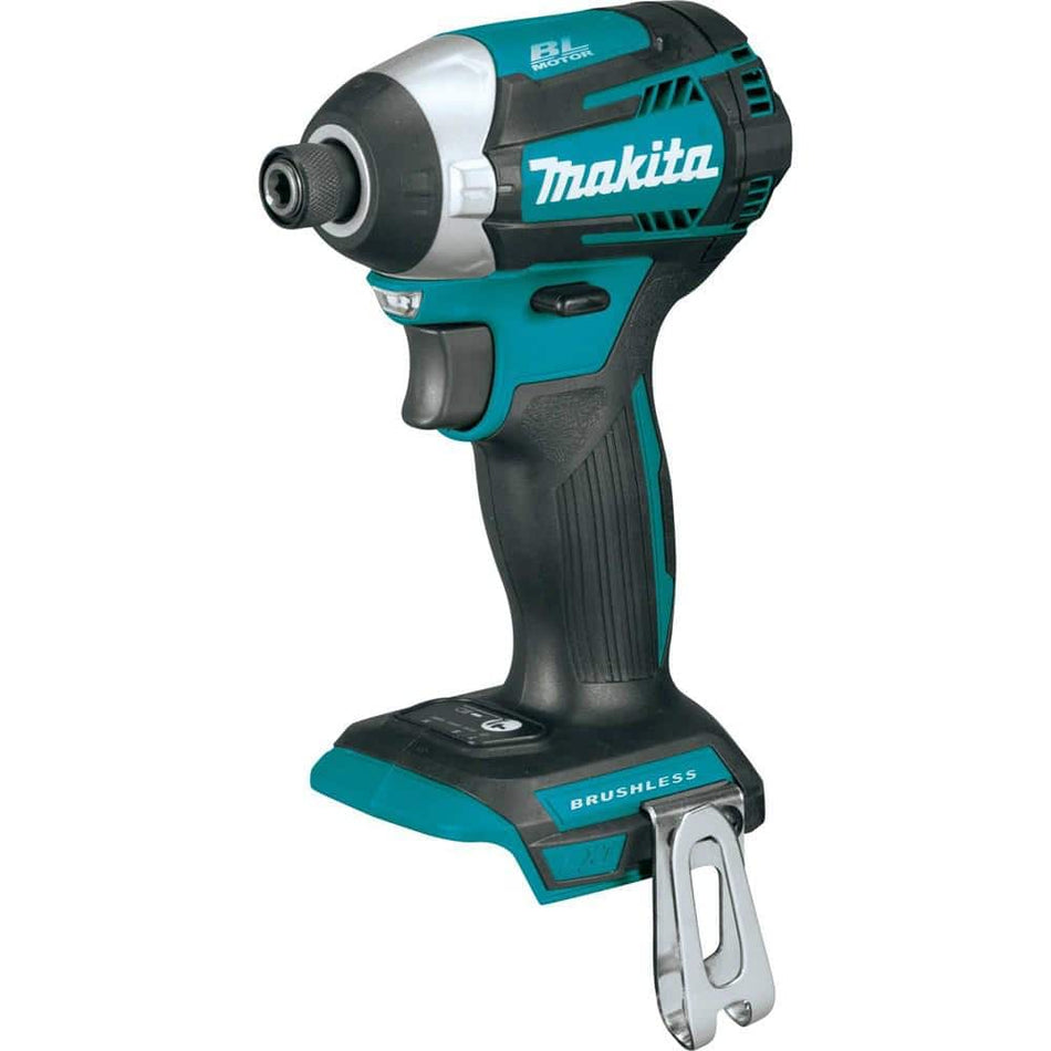 Makita 18V LXT Lithium-Ion Brushless 1/4 in. Cordless Quick-Shift Mode 3-Speed Impact Driver (Tool Only)