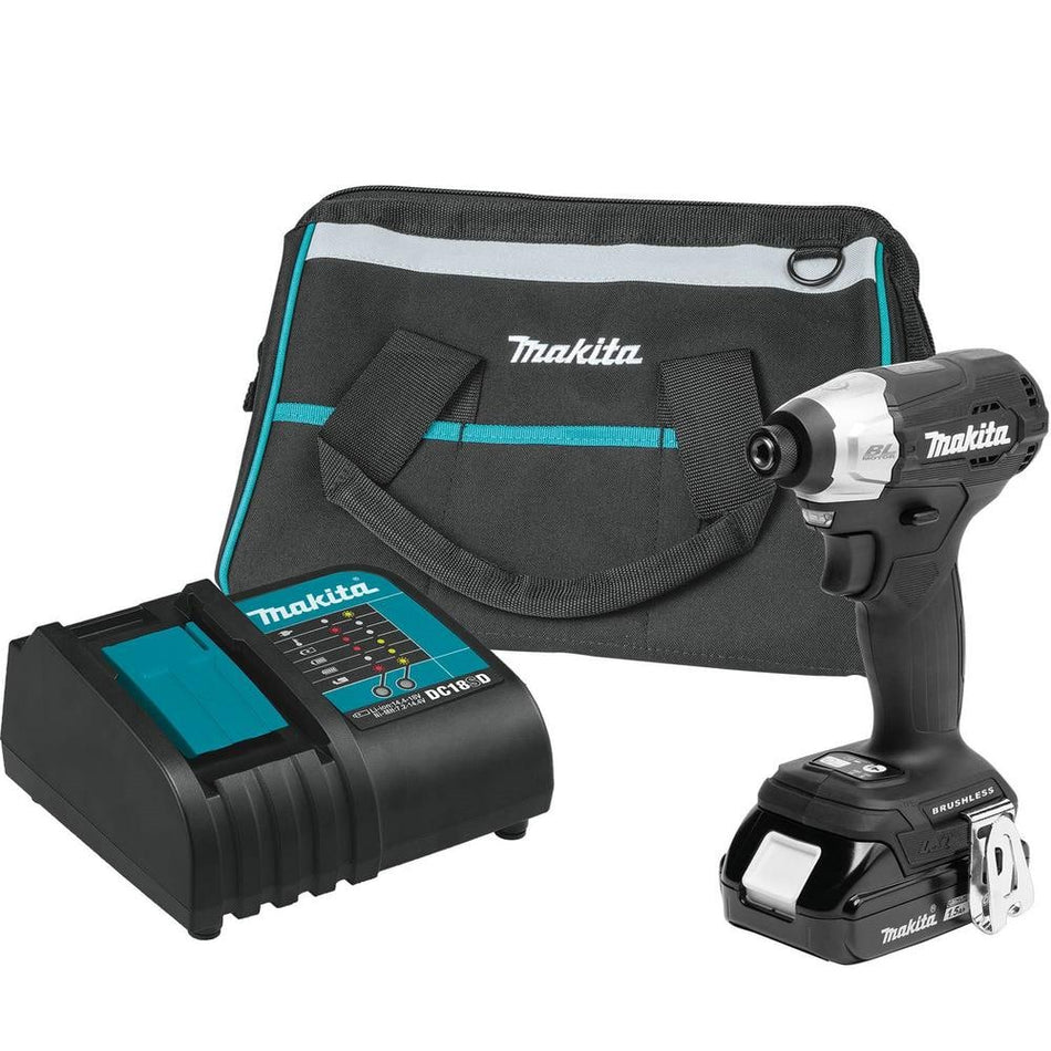 Makita 18V LXT Sub-Compact Lithium-Ion Brushless Cordless Variable Speed Impact Driver Kit (1.5Ah)