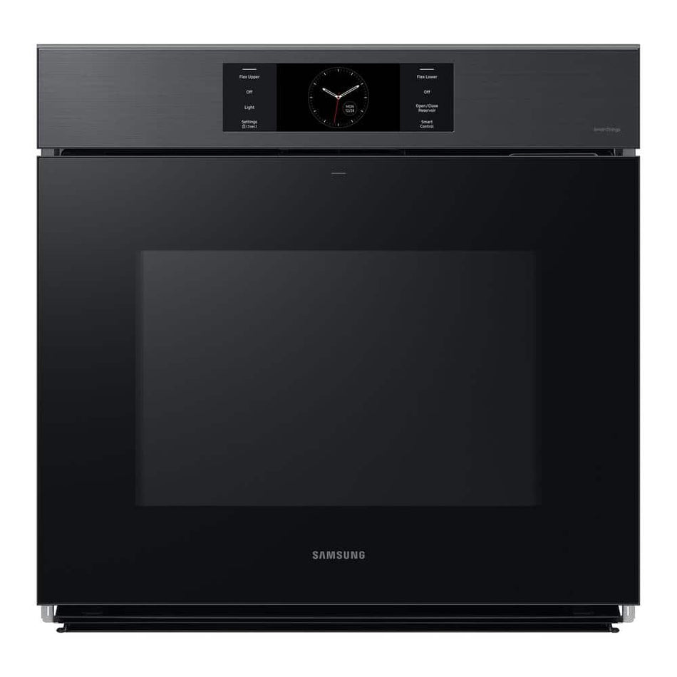 Samsung Bespoke 30" Single Wall Oven with AI Pro Cooking Camera in Matte Black Steel