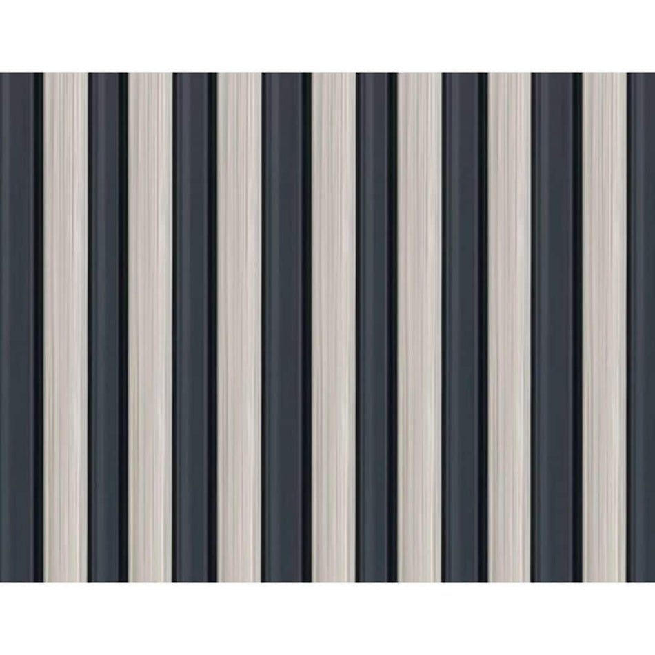 Ejoy 94.5 in. x 4.8 in. x 0.5 in. Acoustic Vinyl Wall Cladding Siding Board in Metasequoia Grey Color (Set of 4-Piece)