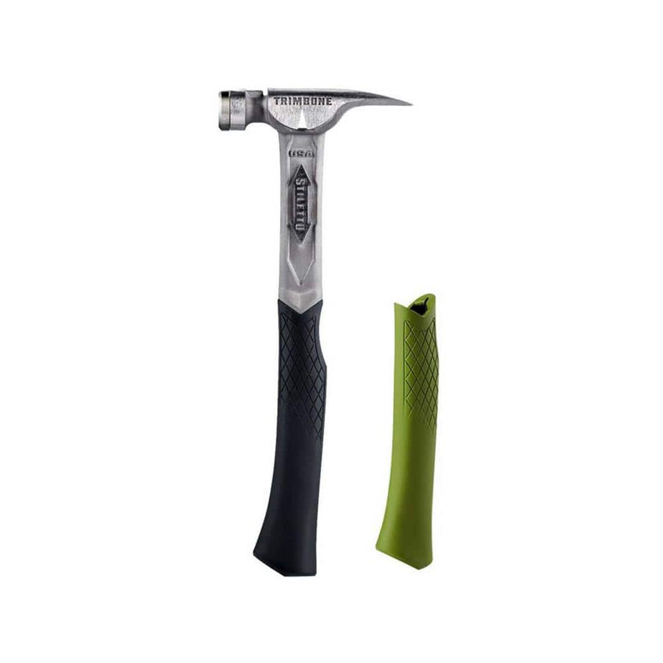 Milwaukee TRIMBONE Titanium Smooth Face with Curved Handle with TRIMBONE Green Replacement Grip