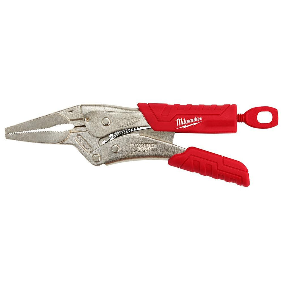 Milwaukee 6 in. Torque Lock Long Nose Locking Pliers with Durable Grip