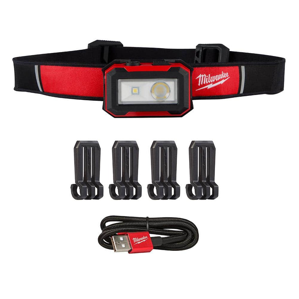 Milwaukee 450 Lumens Internal Rechargeable Magnetic Headlamp and Task Light