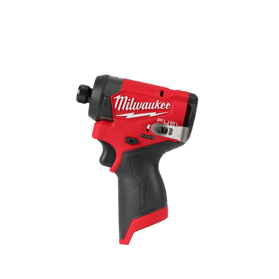 Milwaukee M12 FUEL 12V Lithium-Ion Brushless Cordless 1/4 in. Hex Impact Driver (Tool-Only)