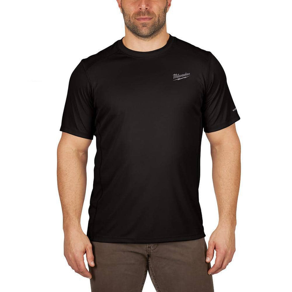 Milwaukee Men's WORKSKIN X-Large Black Lightweight Performance Short-Sleeve T-Shirt