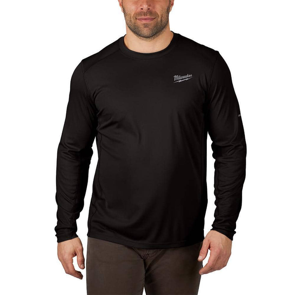 Milwaukee Men's WORKSKIN 3X-Large Black Lightweight Performance Long-Sleeve T-Shirt