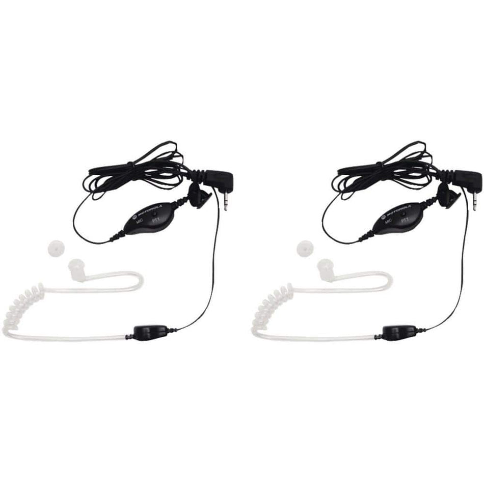 MOTOROLA 2-Way Radio Surveillance Headset with Push-To-Talk Microphone