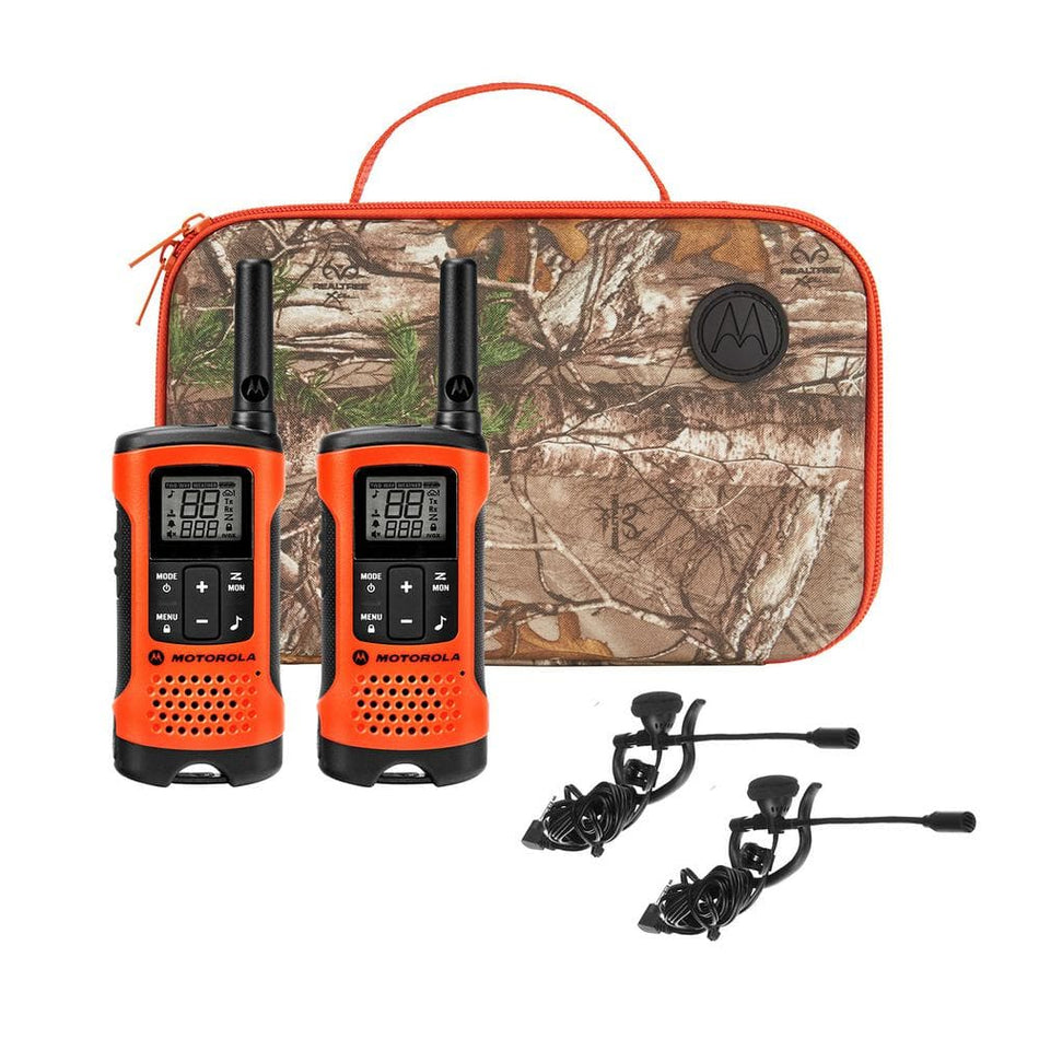 MOTOROLA Talkabout T265 Rechargeable 2-Way Radio Sportsman Edition in Orange with Black (2-Pack)