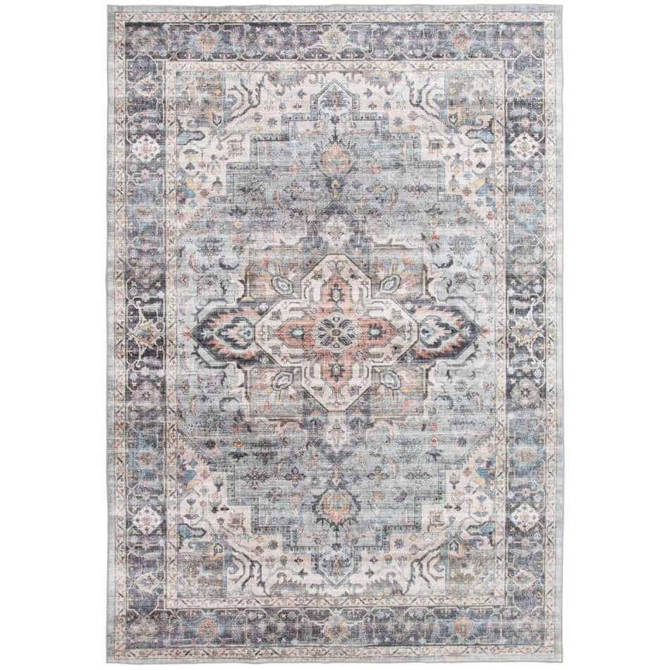 StyleWell Casann Avenue Multi 4 ft. x 6 ft. Machine Washable Indoor Area Rug