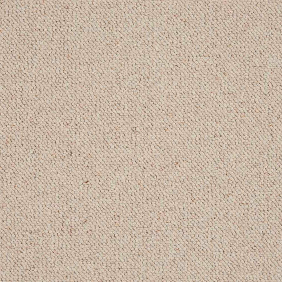 Natural Harmony Bismarck - Natural - Brown 13.2 ft. 28 oz. Wool Berber Installed Carpet