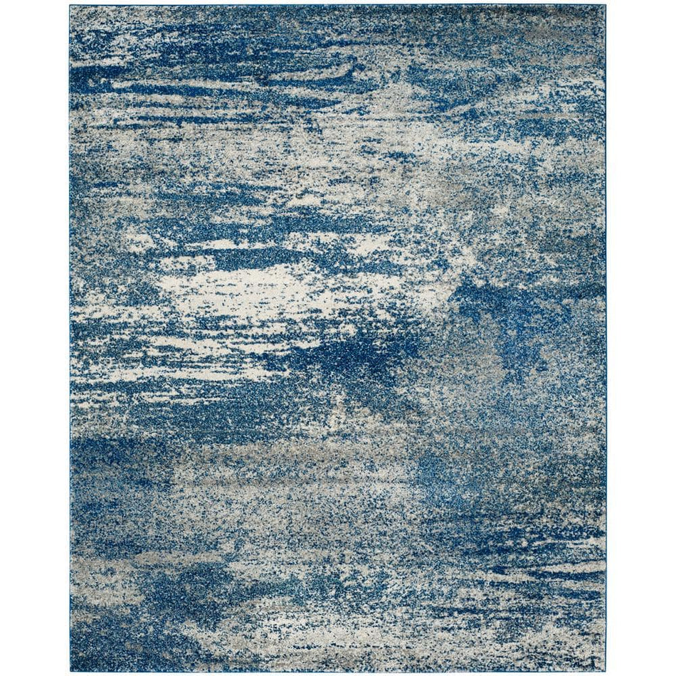 SAFAVIEH Evoke Navy/Ivory 8 ft. x 10 ft. Solid Area Rug