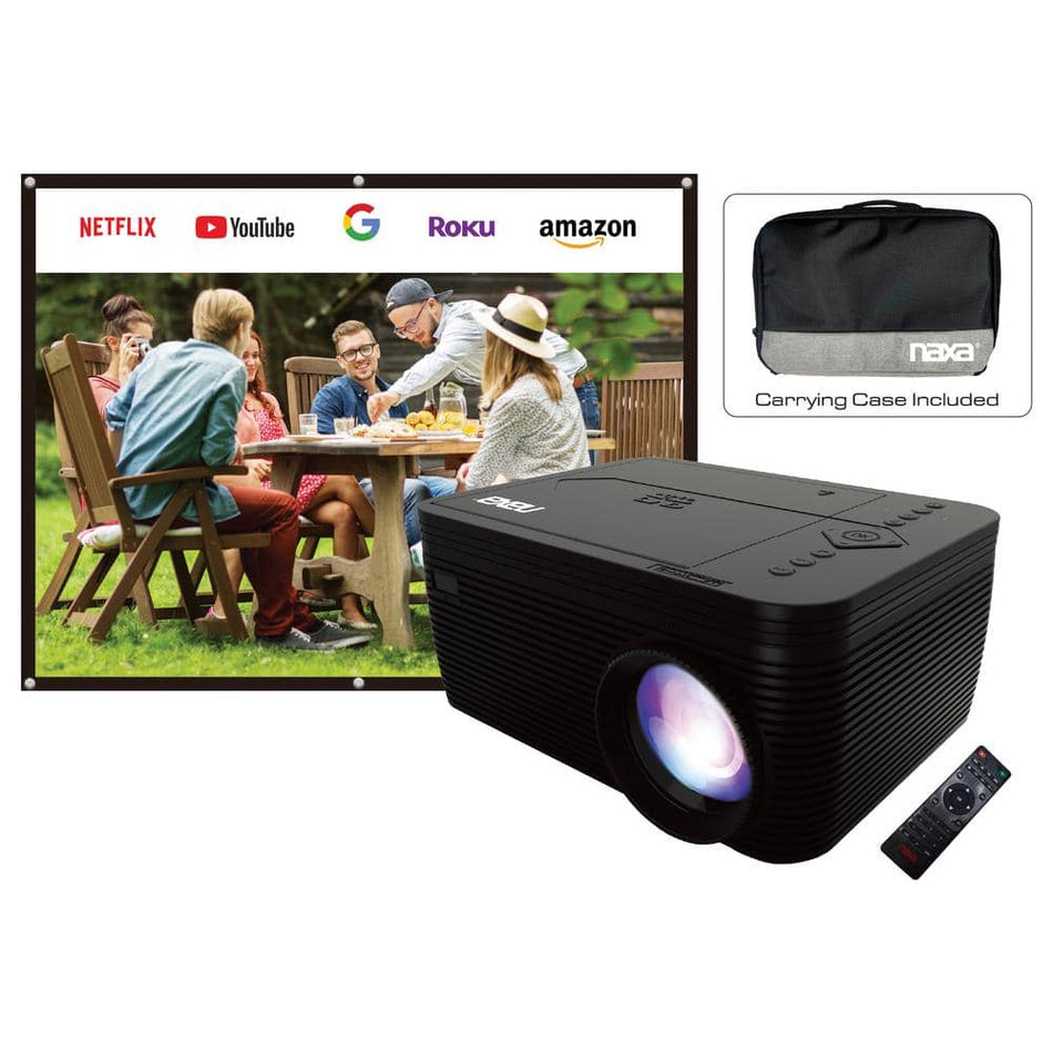 Naxa 1280 x 720 Resolution Home Theater LCD Projector Combo with 3600 Lumens