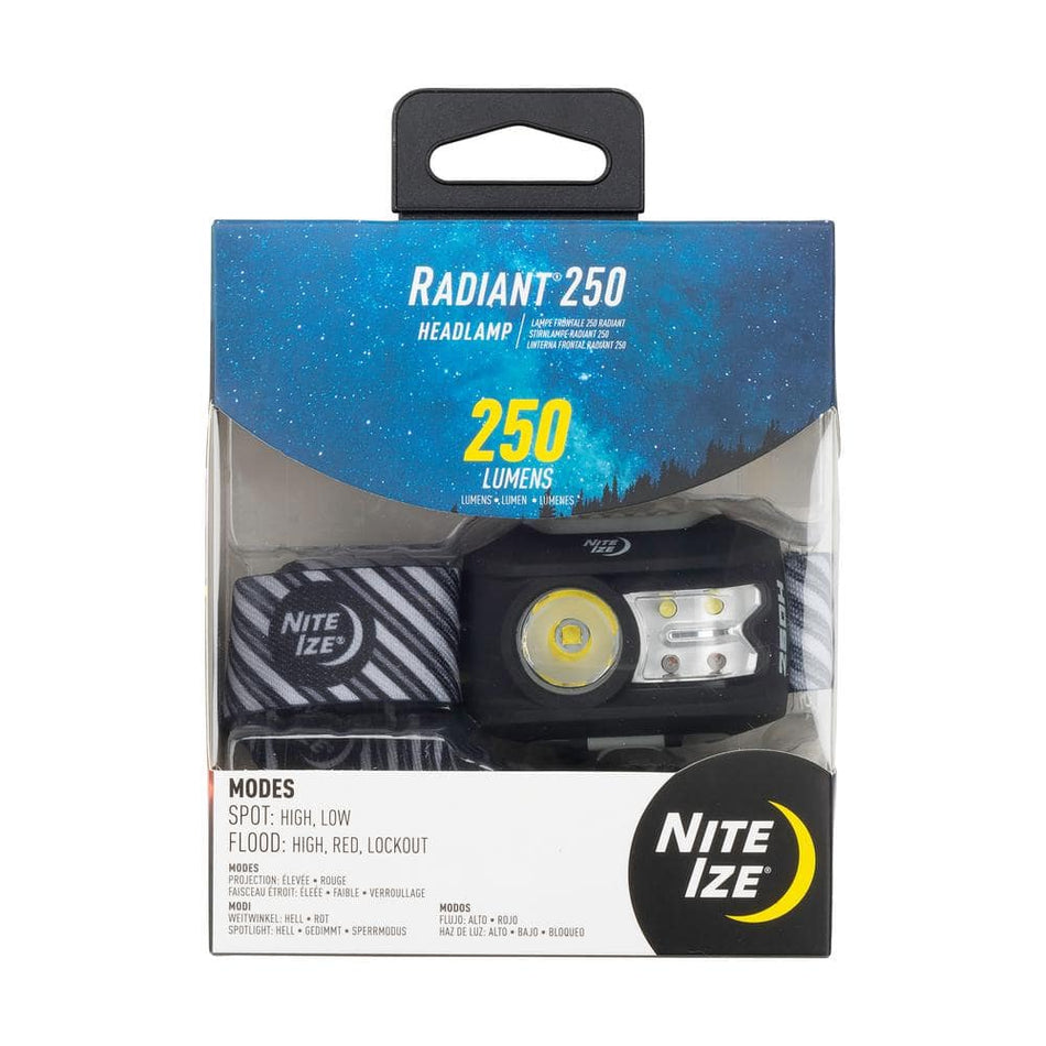 Nite Ize Radiant 250 Headlamp, Charcoal