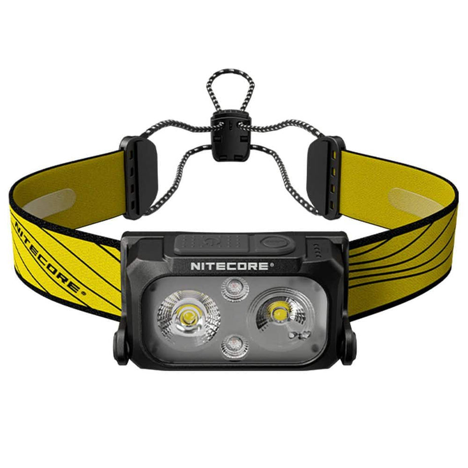 NITECORE 400 Lumen LED Rechargeable Headlamp with White Red Floodlight Triple Output