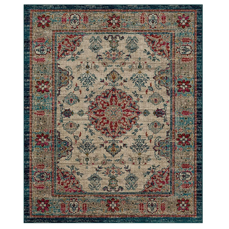 Mohawk Home Fitzgerald Oyster 8 ft. x 10 ft. Abstract Area Rug