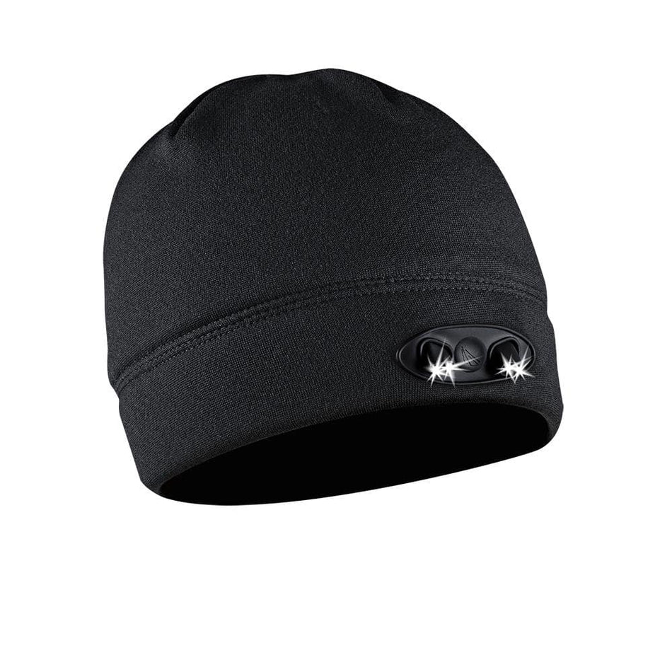 Panther Vision POWERCAP LED Beanie Cap 35/55 Ultra-Bright Hands Free LED Lighted Battery Powered Headlamp Hat Black Fleece