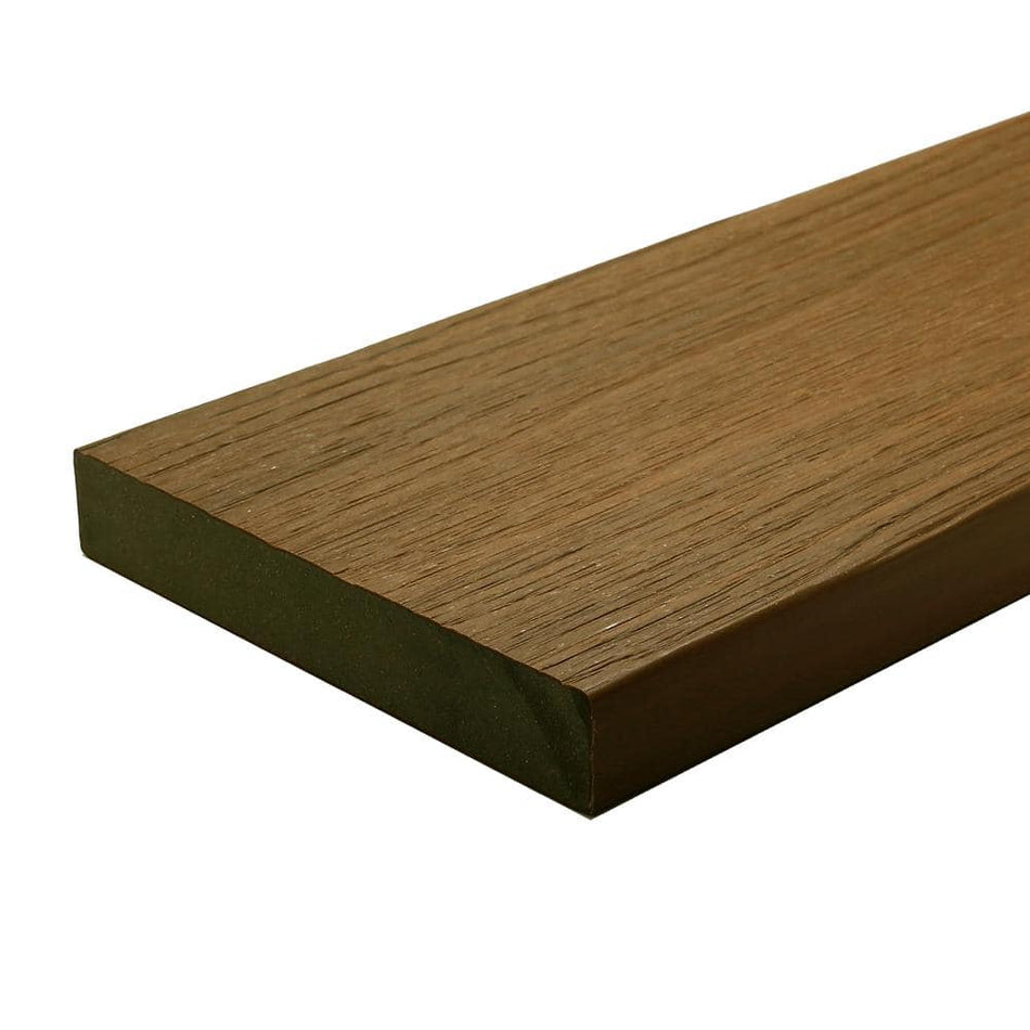 NewTechWood UltraShield Naturale Cortes 1 in. x 6 in. x 8 ft. Peruvian Teak Solid Composite Decking Board