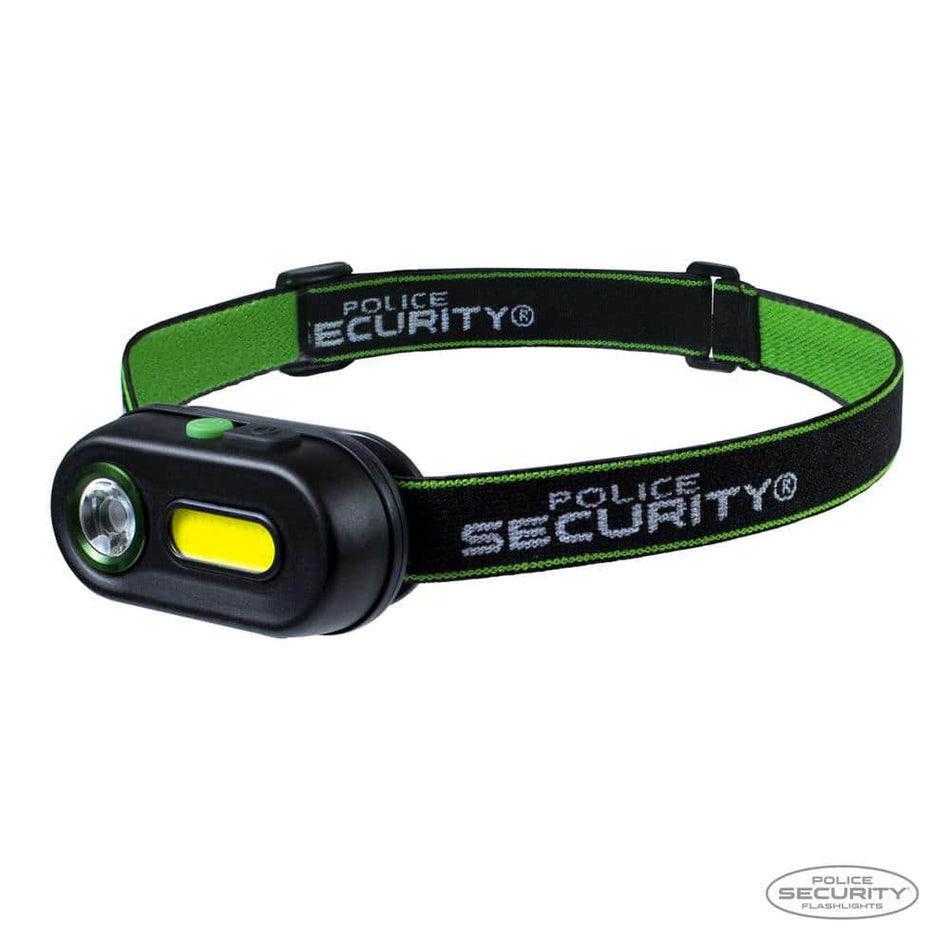 POLICE SECURITY Colt-R 400 Lumen Rechargeable Headlamp LiPo Battery Low Profile and Lightweight for Ultimate Comfort