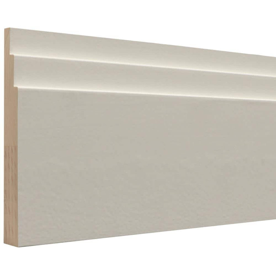 Ornamental Mouldings 1262 3/4 in. x  5 1/2 in. x  96 in. Primed Baseboard Moulding (1-Piece ? 0.67 Total Linear Feet)