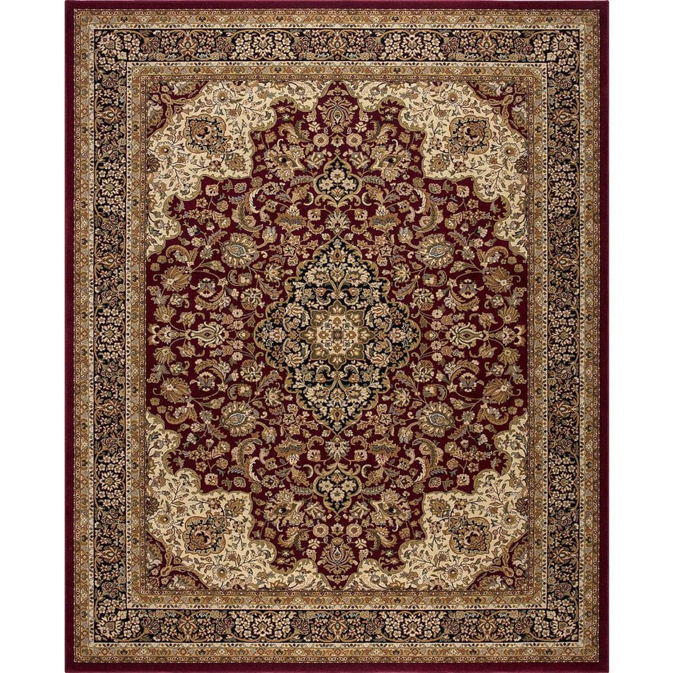 Home Decorators Collection Silk Road Red 8 ft. x 10 ft. Medallion Area Rug