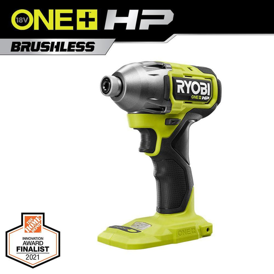 RYOBI ONE+ HP 18V Brushless Cordless 1/4 in. 4-Mode Impact Driver (Tool Only)