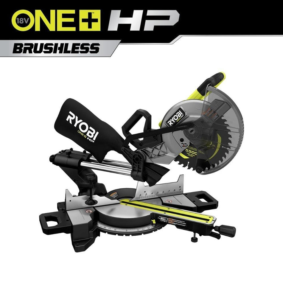 RYOBI ONE+ HP 18V Brushless Cordless 10 in. Sliding Compound Miter Saw (Tool Only)