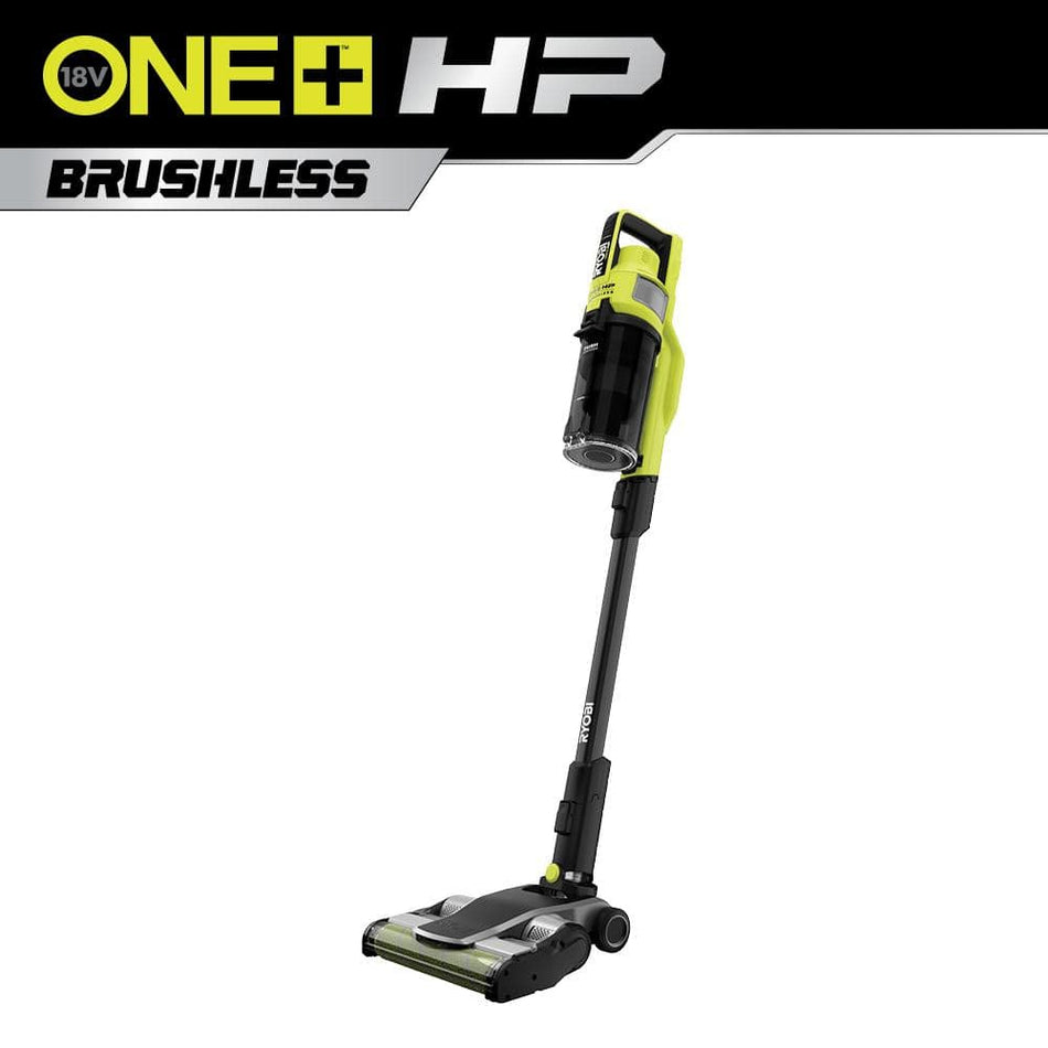 RYOBI ONE+ HP 18V Brushless Cordless Pet Stick Vac with Dual-Roller Bar (Tool Only)