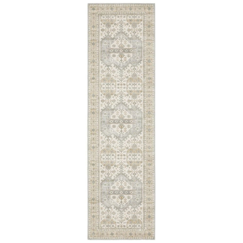 Home Decorators Collection Harmony Sand 2 ft. x 7 ft. Indoor Machine Washable Runner Rug