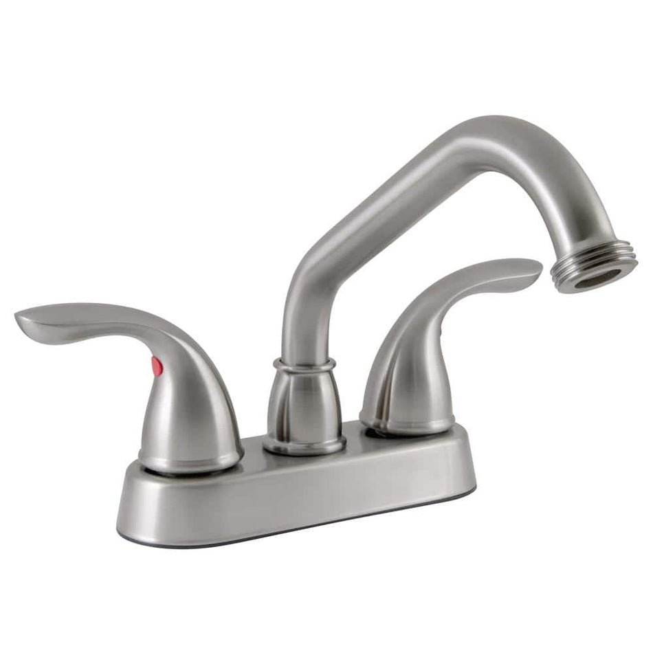 Design House Ashland 2-Handle Utility Faucet in Satin Nickel