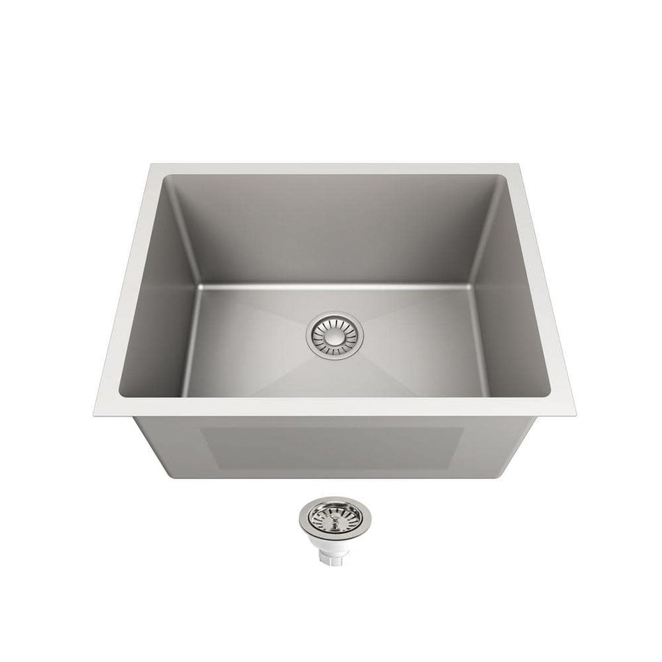 SINK DEPOT 24 in. x 18 in. x 12 in. Stainless Steel Undermount Laundry/Utility Sink