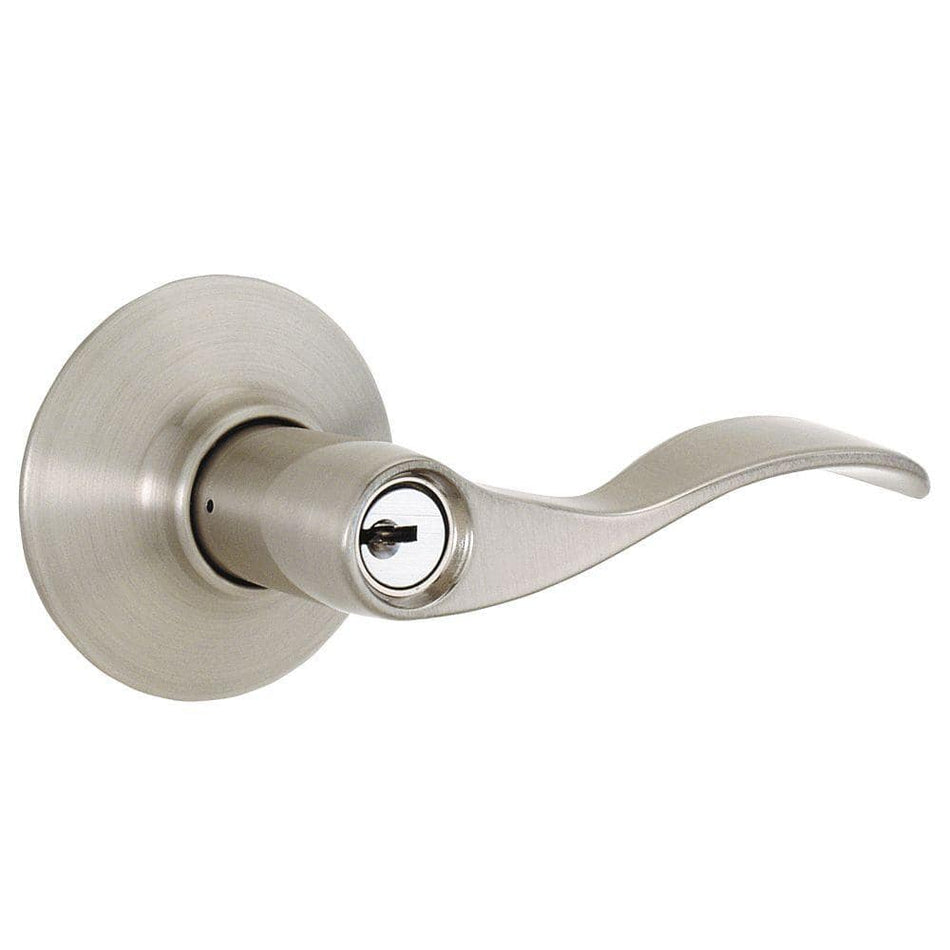 Schlage Accent Satin Nickel Classic Keyed Entry Door Handle